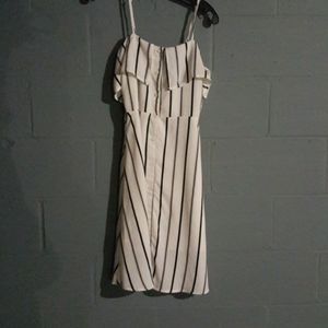Black and white pin stripe dress